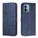 Moto G Stylus 5G 2023 Stitching Calf Texture Buckle Leather Phone Case - Blue