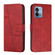 Moto G Stylus 5G 2023 Stitching Calf Texture Buckle Leather Phone Case - Red