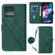 Moto Edge+ 2023 Crossbody 3D Embossed Flip Leather Phone Case - Dark Green