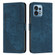 Moto X40/X40 Pro/Edge+ 2023 Skin Feel Stripe Pattern Leather Phone Case with Lanyard - Blue