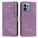 Moto X40/X40 Pro/Edge+ 2023 Skin Feel Stripe Pattern Leather Phone Case with Lanyard - Purple