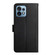 Motorola Edge+ 2023 Genuine Leather Fingerprint-proof Flip Phone Case - Black