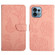 Motorola Edge+ 2023 HT03 Skin Feel Butterfly Embossed Flip Leather Phone Case - Pink