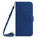 Motorola Edge+ 2023 HT04 Skin Feel Sun Flower Embossed Flip Leather Phone Case with Lanyard - Dark Blue