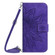 Motorola Edge+ 2023 HT04 Skin Feel Sun Flower Embossed Flip Leather Phone Case with Lanyard - Dark Purple