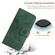 Motorola Edge+ 2023 HT04 Skin Feel Sun Flower Embossed Flip Leather Phone Case with Lanyard - Green