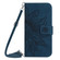 Motorola Edge+ 2023 HT04 Skin Feel Sun Flower Embossed Flip Leather Phone Case with Lanyard - Inky Blue
