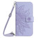 Motorola Edge+ 2023 HT04 Skin Feel Sun Flower Embossed Flip Leather Phone Case with Lanyard - Purple