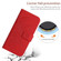 Motorola Edge+ 2023 HT04 Skin Feel Sun Flower Embossed Flip Leather Phone Case with Lanyard - Red