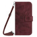 Motorola Edge+ 2023 HT04 Skin Feel Sun Flower Embossed Flip Leather Phone Case with Lanyard - Wine Red