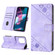 Motorola Edge+ 2023 Skin-feel Embossed Leather Phone Case - Light Purple