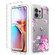 Motorola Edge+ 2023 Transparent Painted Phone Case - Pink Flower