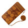 Samsung Galaxy A23 5G Crossbody Football Texture Magnetic PU Phone Case - Khaki