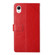 Samsung Galaxy A23 5G JP Version HT01 Y-shaped Pattern Flip Leather Phone Case - Red