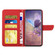 Samsung Galaxy A23 5G JP Version HT03 Skin Feel Butterfly Embossed Flip Leather Phone Case - Red