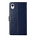 Samsung Galaxy A23 5G JP Version HT01 Y-shaped Pattern Flip Leather Phone Case - Blue
