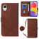 Samsung Galaxy A23E / A22E / A23S / A23 5G Crossbody 3D Embossed Flip Leather Phone Case - Brown