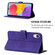 Samsung Galaxy A23E / A22E / A23S / A23 5G Crossbody 3D Embossed Flip Leather Phone Case - Purple