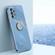 Samsung Galaxy A23 5G XINLI Straight Edge 6D Electroplate TPU Phone Case with Ring Holder - Celestial Blue