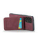 Samsung Galaxy A23 4G / 5G Fierre Shann Crazy Horse Card Holder Back Cover PU Phone Case - Wine Red