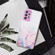 Samsung Galaxy A23 5G Hollow Marble Pattern TPU Precise Hole Phone Case - Pink Samsung Galaxy A23 5G Hollow Marble Pattern TPU Precise Hole Phone Case - Pink