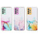 Samsung Galaxy A23 5G Hollow Marble Pattern TPU Precise Hole Phone Case - Pink Samsung Galaxy A23 5G Hollow Marble Pattern TPU Precise Hole Phone Case - Pink