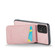 Samsung Galaxy A23 4G / 5G Fierre Shann Crazy Horse Card Holder Back Cover PU Phone Case - Pink