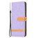 Samsung Galaxy A23 5G Color Matching Denim Texture Leather Phone Case - Purple