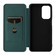 Samsung Galaxy A23 5G Carbon Fiber Texture Horizontal Flip PU Phone Case - Green