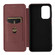 Samsung Galaxy A23 5G Carbon Fiber Texture Horizontal Flip PU Phone Case - Brown
