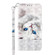 Samsung Galaxy M13 4G / A23 / M23 5G 3D Painted Leather Phone Case - Reflection White Cat
