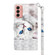 Samsung Galaxy M13 4G / A23 / M23 5G 3D Painted Leather Phone Case - Reflection White Cat