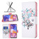 Samsung Galaxy A23 5G Colored Drawing Pattern Leather Phone Case - Little Tree