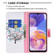 Samsung Galaxy A23 5G Colored Drawing Pattern Leather Phone Case - Little Tree