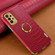 Samsung Galaxy A23 5G 6D Electroplating Crocodile Texture Phone Case With Holder - Red