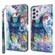 Samsung Galaxy A23 4G/5G 3D Painting Pattern TPU + PU Leather Phone Case - Watercolor Owl