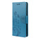 Samsung Galaxy A23 5G Butterfly Flower Pattern Flip Leather Phone Case - Blue