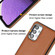 Samsung Galaxy A23 4G / F23 5G / M23 5G Leather Texture Full Coverage Phone Case - Brown