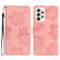 Samsung Galaxy A23 5G Flower Embossing Pattern Leather Phone Case - Pink