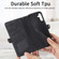 Samsung Galaxy A23 5G Geometric Zipper Wallet Side Buckle Leather Phone Case - Black