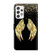 Samsung Galaxy A23 5G Crystal 3D Shockproof Protective Leather Phone Case - Golden Wings
