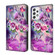 Samsung Galaxy A23 5G Crystal 3D Shockproof Protective Leather Phone Case - Butterfly