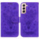 Samsung Galaxy S22 5G Butterfly Rose Embossed Leather Phone Case - Purple