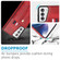 Samsung Galaxy S22 5G Wristband Kickstand Wallet Leather Phone Case - Red