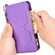 Samsung Galaxy S22 5G Litchi Texture Zipper Leather Phone Case - Purple