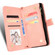 Samsung Galaxy S22 5G Litchi Texture Zipper Leather Phone Case - Pink