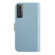 Samsung Galaxy S22 5G Candy Color Litchi Texture Leather Phone Case - Light Blue