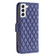 Samsung Galaxy S22 5G Diamond Lattice Wallet Leather Flip Phone Case - Blue