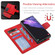 Samsung Galaxy S22 5G Litchi Texture Magnetic Detachable Wallet Leather Phone Case - Red