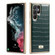 Samsung Galaxy S22 5G Fierre Shann Crocodile Texture Electroplating PU Phone Case - Green Samsung Galaxy S22 5G Fierre Shann Crocodile Texture Electroplating PU Phone Case - Green